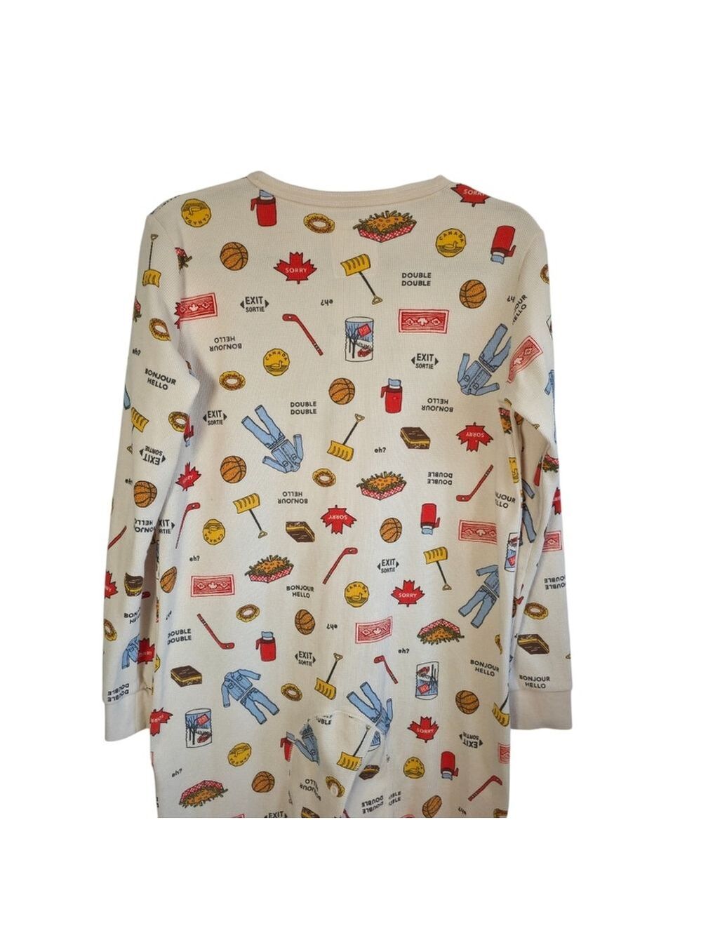 Arborist Thermal Onesie Pajamas Size Small Canadian Print Waffle - Picture 10 of 12